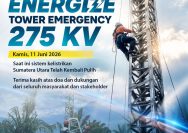 Sumatera Utara Kembali Terang! PLN Berhasil "Energize" Tower Emergency 275 kV.