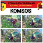 Sambangi Warga Masyarakat Wilayah Binaan, Babinsa Laksanakan Komsos Bersama Masyarakat diwilayah Binaannya.