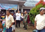 BABINSA KORAMIL 09/TIGA BALATA MONITORING PENYALURAN BANTUAN PANGAN BERAS DI KECAMATAN DOLOK PANRIBUAN.