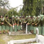Dalam Rangka Memperingati Hari Ulang Tahun (HUT) Ke-76 Kodam I/Bukit Barisan Personil Kodim 0207/Simalungun, PNS Bersama Persit melaksanakan Ziarah Rombongan.