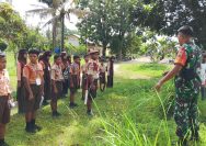 Langkah Tegap Menuju Masa Depan Cerah, Babinsa Latih Disiplin dan Kepercayaan Diri Siswa SMP Negeri 1 Gunung Malela.