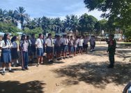 Babinsa dan Pelajar Bersatu dalam Semangat Kebangsaan, Wujudkan Generasi Tangguh dan Berintegritas.