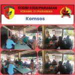 Wujud Sinergitas, Babinsa Komsos Di Warung Kopi.