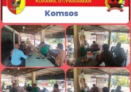 Wujud Sinergitas, Babinsa Komsos Di Warung Kopi.