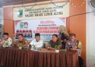 Babinsa Koramil 05/Lubuk Alung Hadiri Kegiatan Sosialisasi Calon Wali Nagari Sikabu Lubuk Alung dan Penyampaian Visi dan Misi
