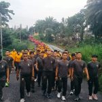 Perkuat Sinergitas TNI-Polri, Personel Kodim 0207/Simalungun Meriahkan Olahraga Bersama HUT Bhayangkara ke-80.