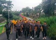 Perkuat Sinergitas TNI-Polri, Personel Kodim 0207/Simalungun Meriahkan Olahraga Bersama HUT Bhayangkara ke-80.