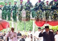 LANGSUNG DIPIMPIN MENHAN RI, PANGKORMAR HADIRI PEMAKAMAN MILITER JENDERAL TNI (PURN.) RYAMIZARD RYACUDU