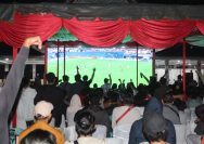 Semarak Piala Dunia 2026, Kodim 0207/Simalungun menyaksikan Nobar yang Padukan Hiburan, UMKM, dan Kebersamaan