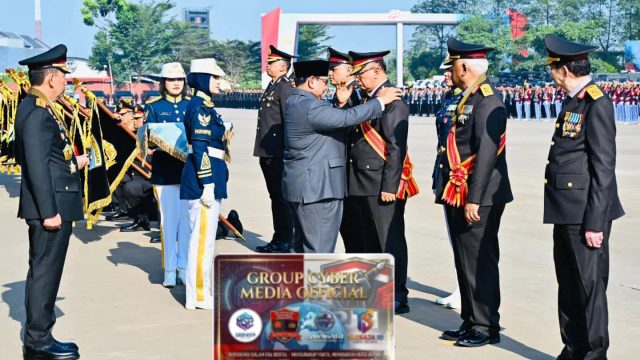 Presiden Prabowo Subianto,Secara Langsung Pimpin Upacara HUT Bhayangkara Ke 80 Tahun.
