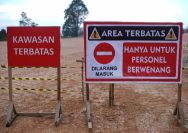 Info ! Area Kerja SEGSS Dipasang Pembatas, Tidak Terlihat Aktivitas Pengeboran.