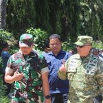 Dandim 0207/Simalungun Bersama Brigjen TNI Fajar Tinjau Progres Pembangunan Jembatan Dampak Bencana Longsor di Dolok Silau.