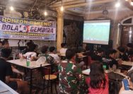 Kodim 0207/Simalungun Hadirkan Kebersamaan di Balik Serunya Perempat Final Piala Dunia 2026.