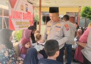 Jumat Barokah Polsek Pancur Batu, Berbagi Kasih dengan Anak Yatim Piatu