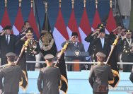 Panglima TNI Hadiri Peringatan HUT Ke-80 Bhayangkara, Perkuat Sinergitas TNI-Polri.
