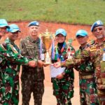 Satgas INDORDB XXXIX-G MONUSCO Raih Juara Umum Kejuaraan Menembak Kontingen Internasional.
