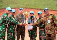 Satgas INDORDB XXXIX-G MONUSCO Raih Juara Umum Kejuaraan Menembak Kontingen Internasional.