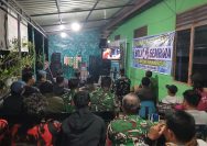 Kodim 0207/Simalungun Nobar Bersama Warga, Dukung UMKM Lokal dan Pererat Kebersamaan Lewat Sepak Bola.