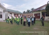 Tanamkan Jiwa Nasionalisme Sejak Dini, Babinsa Latih Paskibra SLTP di Hatonduhan.