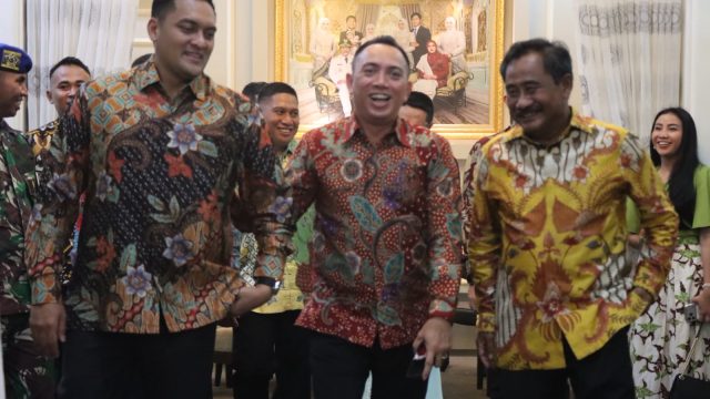 FORKOPIMDA BINJAI HADIRI PISAH SAMBUT KAPOLRES BINJAI YANG DILAKSANAKAN PEMKO BINJAI