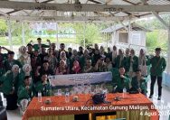 Perkuat Jiwa Patriotisme, Babinsa Koramil 08/Bangun Sambut dan Beri Arahan Kebangsaan kepada Mahasiswa KKN UINSU.