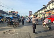 Polsek Pancur Batu Hadir Sejak Pagi Wujudkan kelancaran LalunLintas Dan Rasa Aman Bagi Masyarakat.