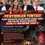 Penyidikan Tuntas! Kasus Kekerasan Dalam Rumah Tangga (KDRT) yang Dialami Vanessa Marpaung Resmi P21 dan Masuk Tahap II. Penyidikan Tuntas! Kasus Kekerasan Dalam Rumah Tangga (KDRT) yang Dialami Vanessa Marpaung Resmi P21 dan Masuk Tahap II.