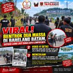 MENCEKAM! Bentrokan Pecah di Jalan Trans Barelang, Massa "Satgas Lang Laut" Bawa Kayu dan Lempar Batu. MENCEKAM! Bentrokan Pecah di Jalan Trans Barelang, Massa "Satgas Lang Laut" Bawa Kayu dan Lempar Batu.
