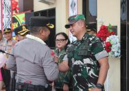 Komandan Kodim 0207/Simalungun Hadiri Prosesi Penyambutan Kapolres Kota Pematangsiantar.