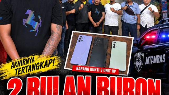 Gerak Cepat Jatanras Polres Simalungun Bekuk Buronan 2 Bulan Pencuri 3 HP di Pos Security Telkom Pamatang.