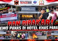 Tuntutan Memuncak! Aksi Bakar Ban Warnai Protes AMPDT di Hotel Khas Parapat Desak Transparansi IPAL dan Hak Buruh.