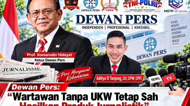 DEWAN PERS: WARTAWAN TANPA UKW TETAP SAH HASILKAN PRODUK JURNALISTIK,Aditya Anggota Utama DPP SPRI Langsung Angkat Bicara Dukungan .