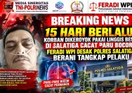 Miris! Paru-Paru Bocor Akibat Pengeroyokan Memakai Linggis,Feradi WPI Desa Polres Salatiga Segera Tangkap Pelaku.