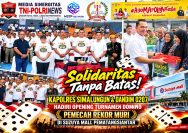 Sinergi Tanpa Batas,Kapolres Simalungun Dukung Turnamen Domino Piala Panglima TNI Menuju Rekor MURI.