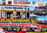 Pimpinan Apel Pagi,Kapolres Simalungun Tegaskan Disiplin,Pengawasan Melekat,dan Siaga Bencana