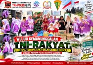 Prajurit Hadir Menjadi Solusi, Yonif 122/Tombak Sakti Sukses Gelar Aksi Sosial.