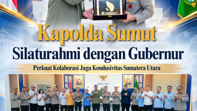 Kapolda Sumut Silaturahmi dengan Gubernur Perkuat Kolaborasi Jaga Kondusivitas Sumatera Utara.