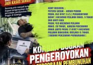 Ancaman Pidana berlapis Menanti Para Pelaku, Pasal 262(3) Jo 17(4) Jo 459 maks. 15 Tahun Penjara Menanti Pelaku² Pengroyokan Thd Sholeh TKP Benang Raja Salatiga