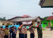 Babinsa Latih PBB, Disiplin Siswa MTs Muhammadiyah Ditempa.