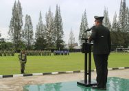 Pimpin Upacara Hut TNI ke 81, Dandim 0207/Simalungun Tegaskan Prajurit Untuk Meningkatkan Ke Disiplinan profesionalisme, loyalitas dan soliditas dalam melaksanakan tugas