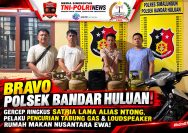 Polisi Bersama Masyarakat, Polsek Bandar Huluan Ringkus Pelaku Pencurian Tabung Gas dan Loudspeaker Rumah Makan.