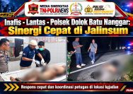 Polres Simalungun Evakuasi Mayat Tanpa Identitas Diduga Korban Tabrak Lari di Jalinsum Siantar–Medan.