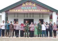 Kunjungan Kerja Sekaligus Peresmian Aula Serbaguna Koramil 05/Serbelawan Oleh Dandim 0207/Simalungun.