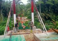 Dukung Program Pemerintah, Kodim 0207/Simalungun Bersama Warga Percepat Pembangunan Jembatan Gantung Bosar Galugur.