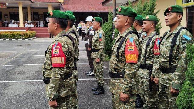 Perkuat Sinergi TNI-Polri, Kodim 0207/Simalungun Ikuti Apel Operasi Patuh Toba 2026.