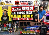 Keras Bagai Karang, Jatanras Polres Simalungun Bekuk Dua Pencuri Ponsel Sopir Dump Truck di Tol Simpang Panei.