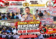 Kapolres Simalungun Hadiri Deklarasi "Simalungun Bersinar", Ajak Generasi Muda Perkuat Mental Tolak Narkoba.